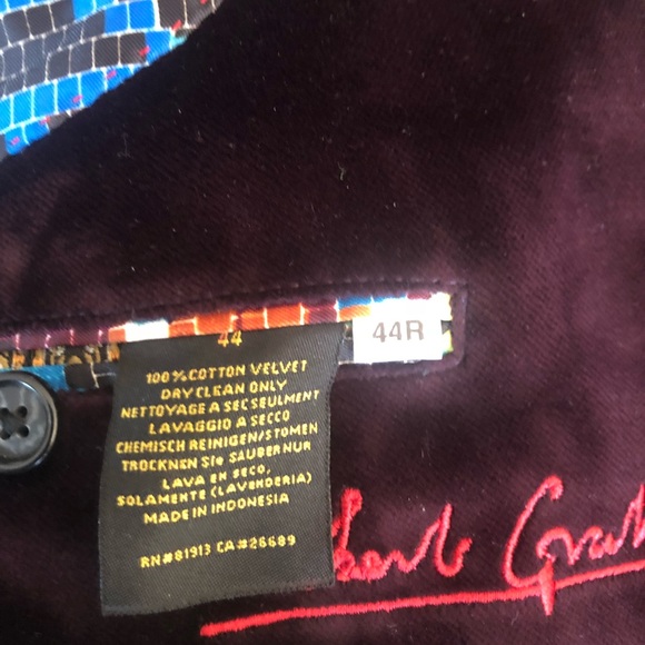 Robert Graham Velvet Jacket - Picture 2 of 3